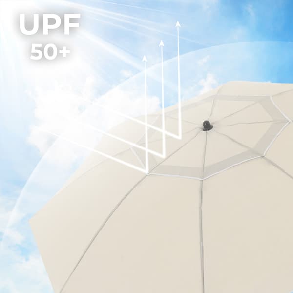 Parasol - Vipbar - UV-beskyttelse - Beige