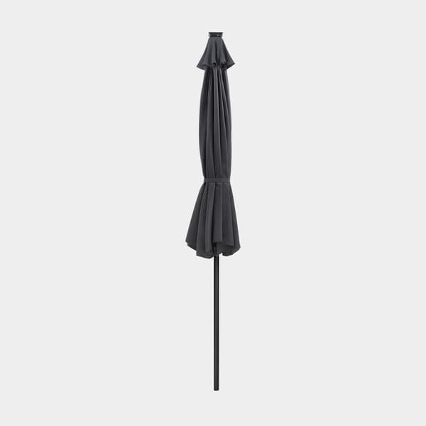 Parasoll med LED-belysning - grå