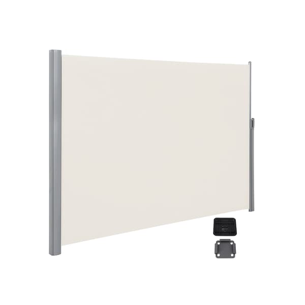 Sidomarkis - Utdragbar skärm - Beige