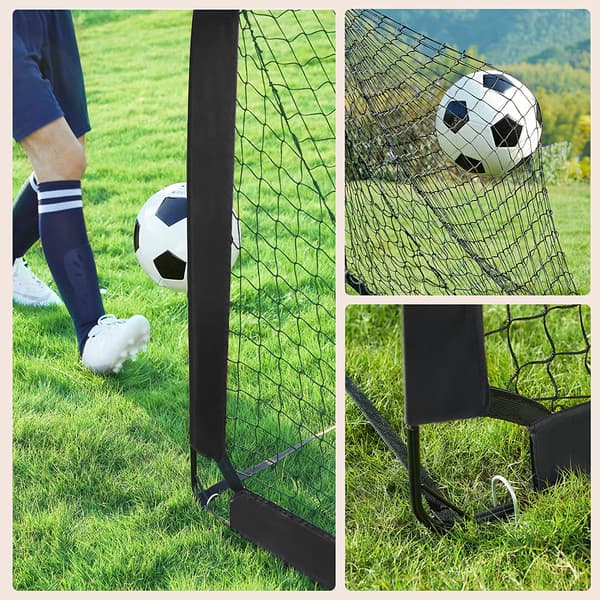 Fodboldmål - Sammenklappelige og Bærbare - Sort