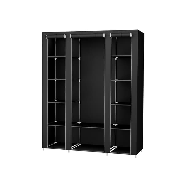 Garderobe - pladsbesparende design - sort