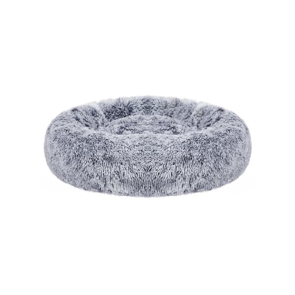 Hundeseng - blødt polstret - Ø 80 cm - grå