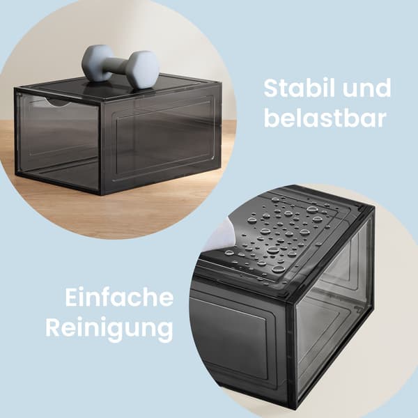 Plastskokartonger - Transparenta - Stapelbara