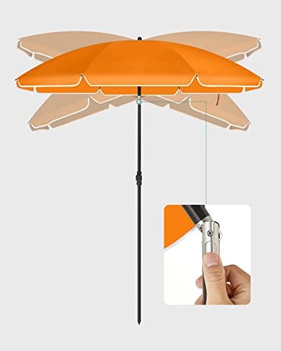 Haveparasol - UV-beskyttelse - Orange