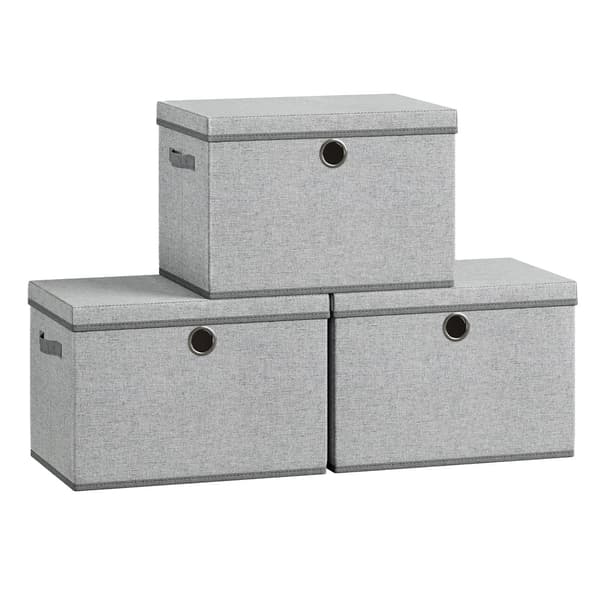 Opbergtas - set van 3 - organizerdozen - duifgrijs