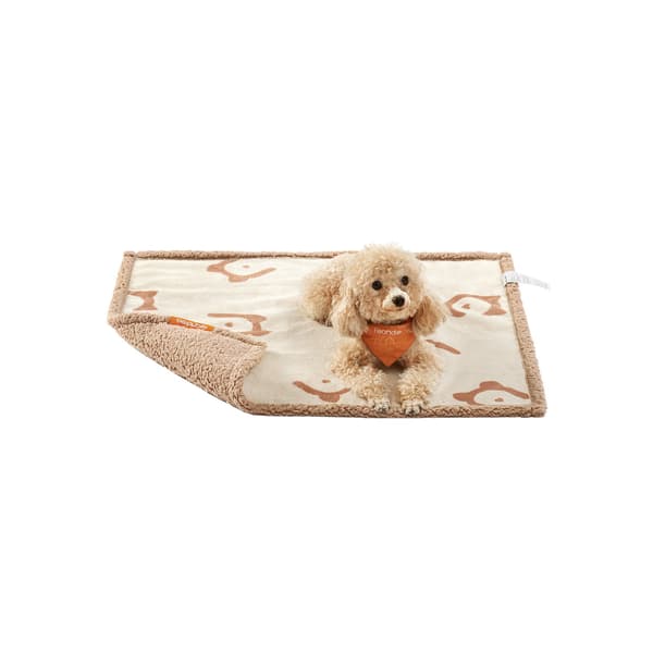 Hundfilt - vattentät - Sherpa - beige