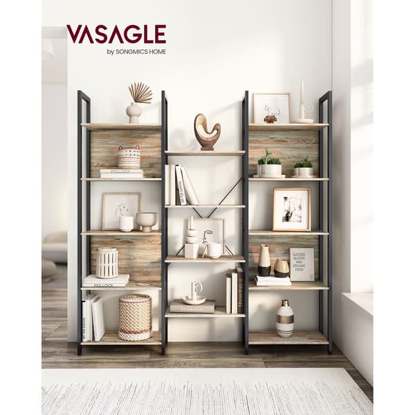 Bogreol - Robust design - Blå-mørket eg-sort