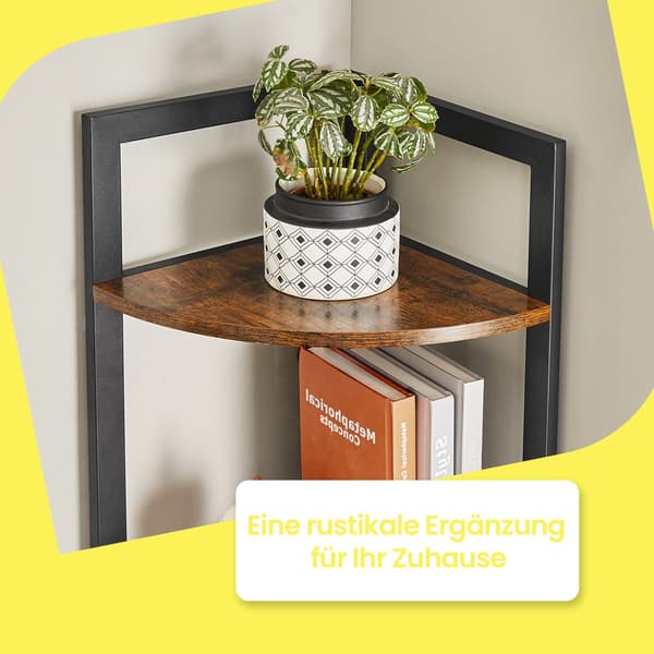 Bogreol - Multifunktionel opbevaringsreol - Brun-sort