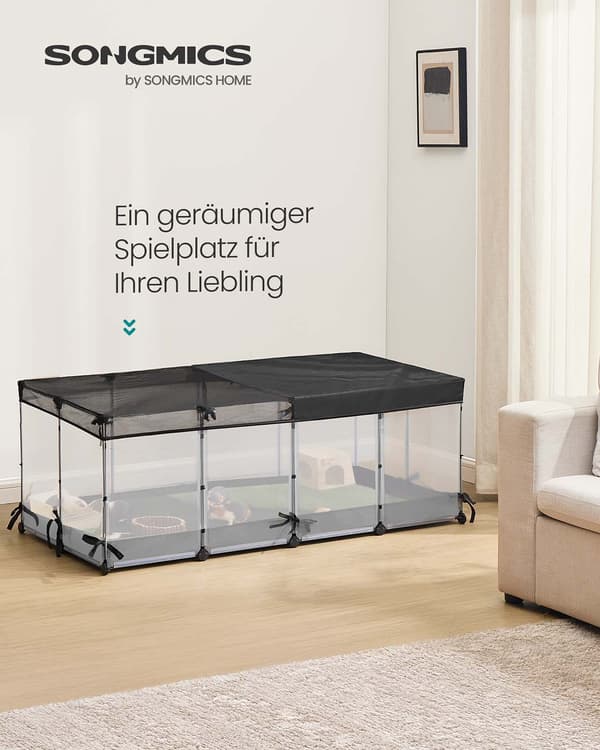 Smådyrsindhegning - Rummelig og robust - Cloud white