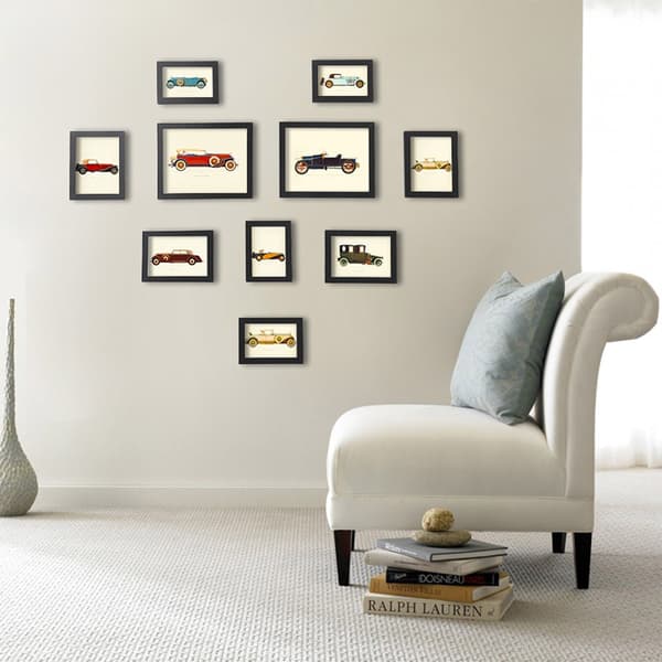 Fotorammesæt med 10 - moderne design - sort