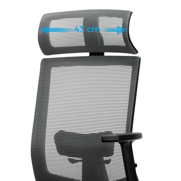 Kontorsstol - Ergonomisk och bekväm - Grå