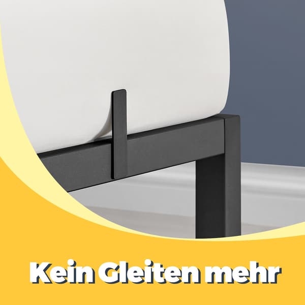 Metal sengestel - robust og stilfuld - sort
