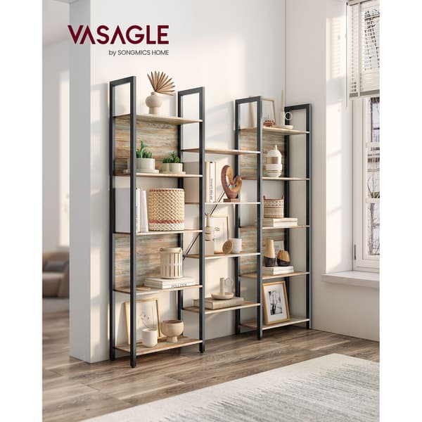 Bogreol - Robust design - Blå-mørket eg-sort
