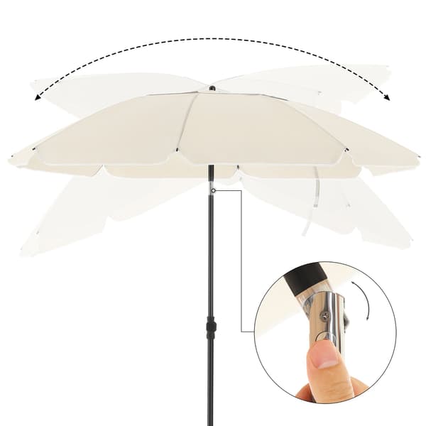 Parasol - Vipbar - UV-beskyttelse - Beige