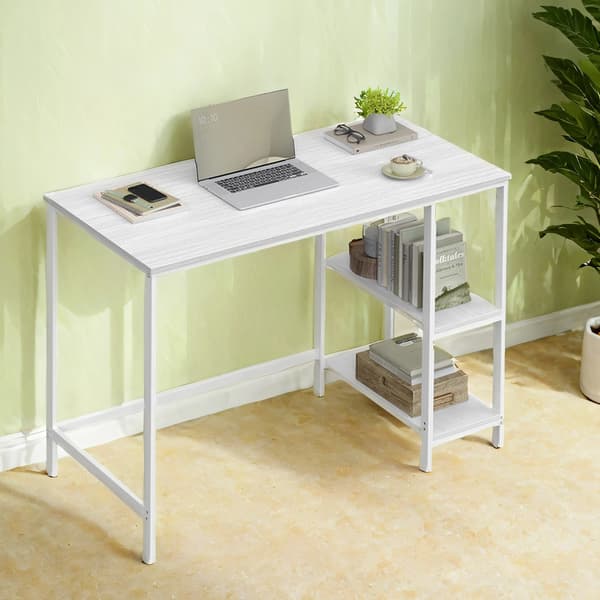 Datorbord - modern design - vitt