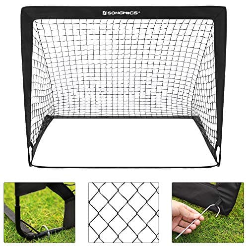 Fodboldmål - Sæt med 2 pop-up-mål - Sort