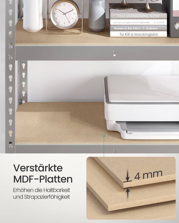 Reolsæt med 2 - Robust design - Sølv
