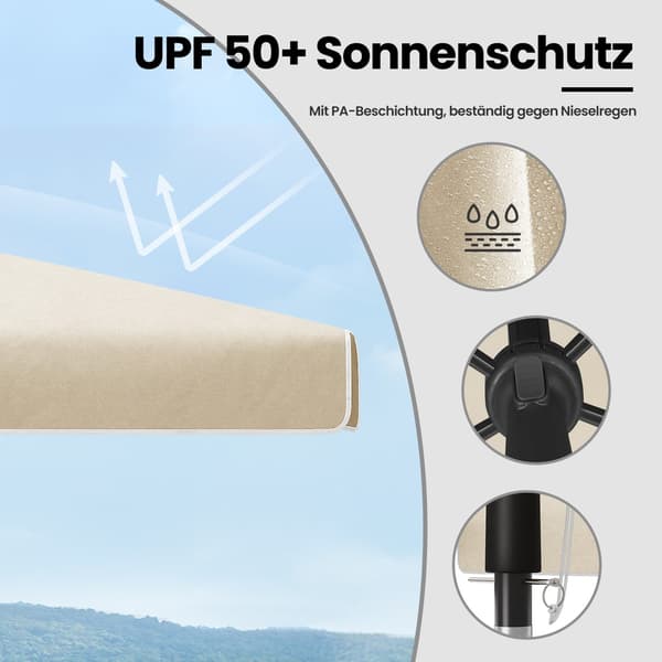 Parasol - UPF 50+ solbeskyttelse - beige
