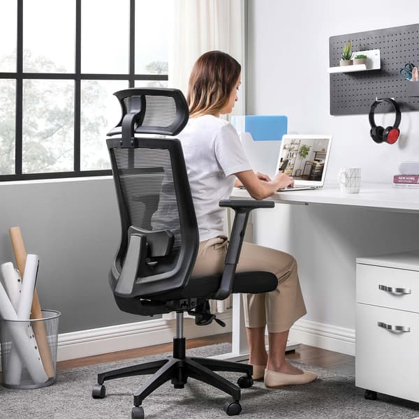 Kontorstol - Ergonomisk og Komfortabel - Grå