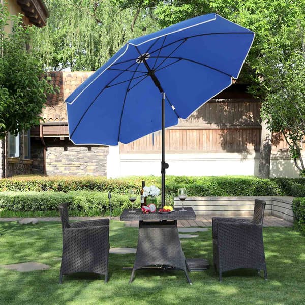 Haveparasol - Vipbar - Ø160 cm - Blå