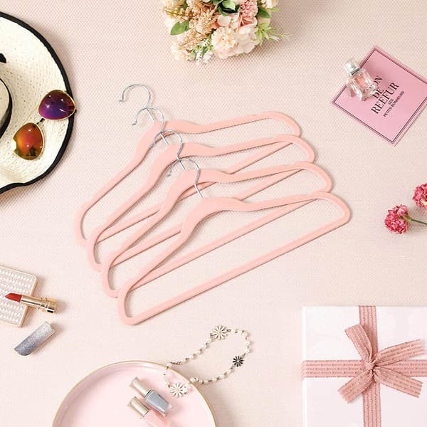 Galgar i sammet - Halkfri design - Rosa