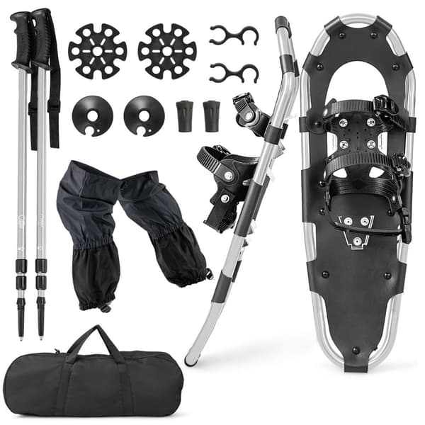 i - snöskor set med dubbel spännsystem - 4 1 78 cm - Silver