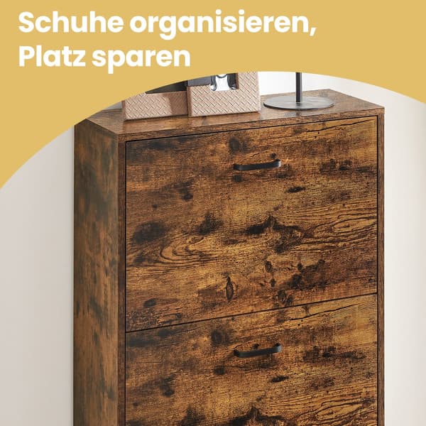 Skoskab - Pladsbesparende design - Brun