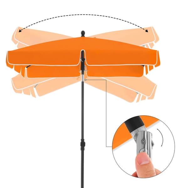 Parasol - Sammenklappelig og kompakt - Grøn