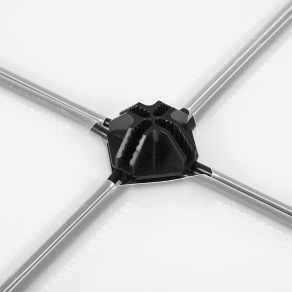 Garderobe - Multifunktionelt opbevaringssystem - Halvtransparent hvid