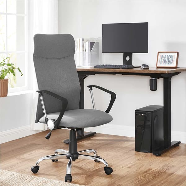 Kontorsstol - Ergonomisk och justerbar - Grå