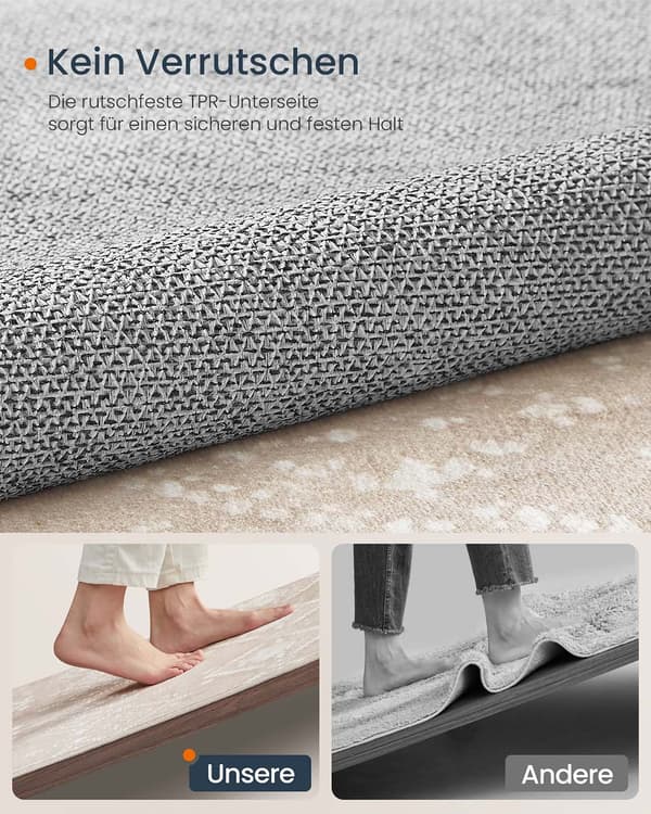 Blødt Boho-tæppe 140 x 200 cm cappuccino beige