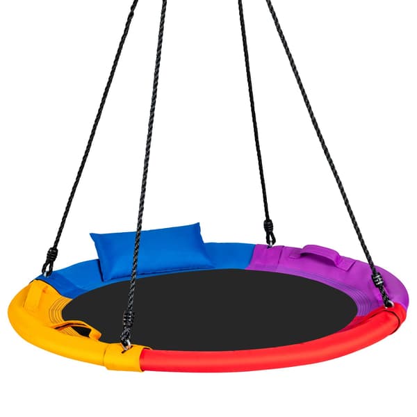 Gunga - med justerbart rep - 100-180 cm Ø 100 cm - Färgglad