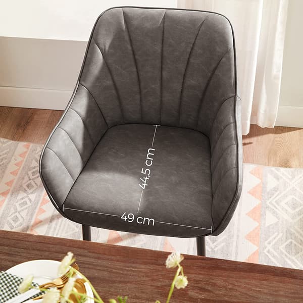 Loungestol - Ergonomisk design - Grå