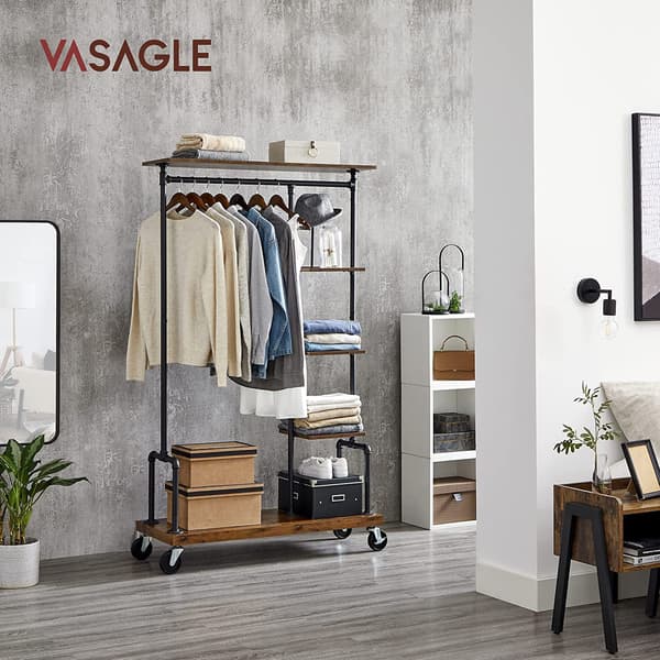 Garderobe - gitterhylder - industriel stil - sort
