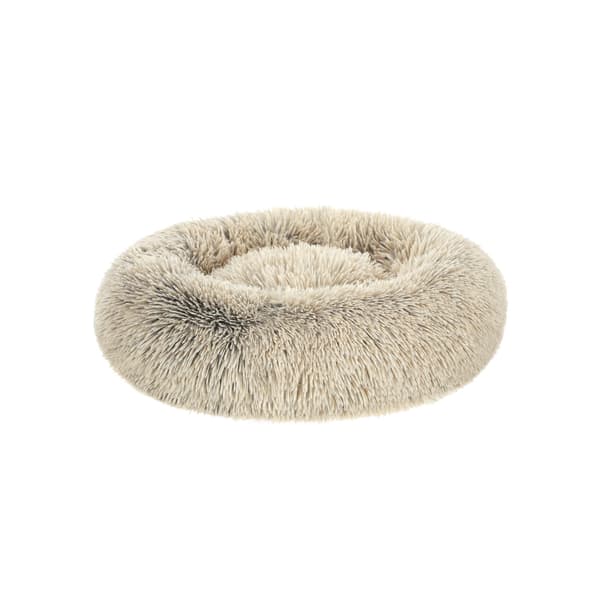 Hundbädd - Munkformad - Mjuk plysch - Khaki