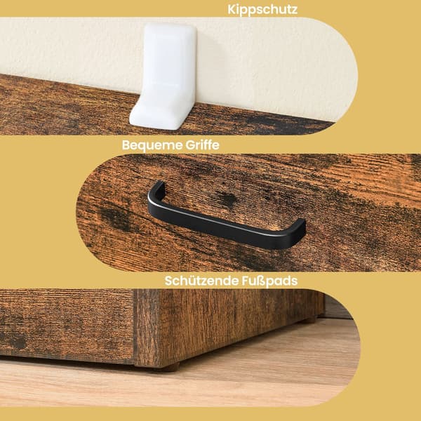 Skoskåp - Platsbesparande design - Brun