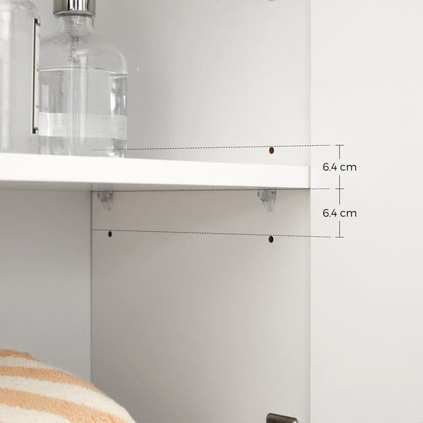 Vaskeskab - Pladsbesparende design - Hvid