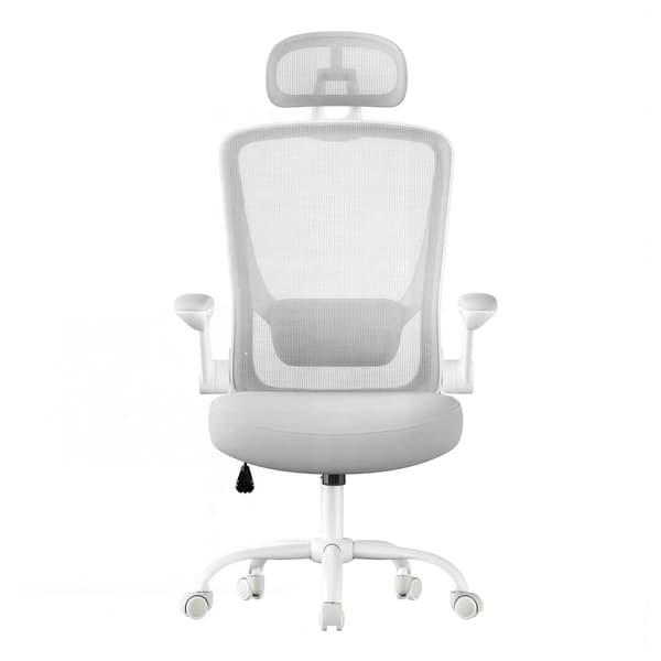 Ergonomisk kontorstol - 53 cm - gyngefunktion - netsæde