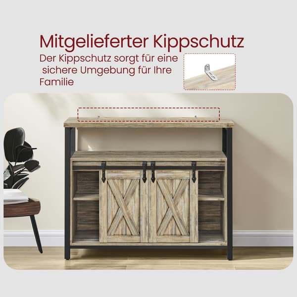 Skänk - Modern design - Turkosbrun och bläcksvart