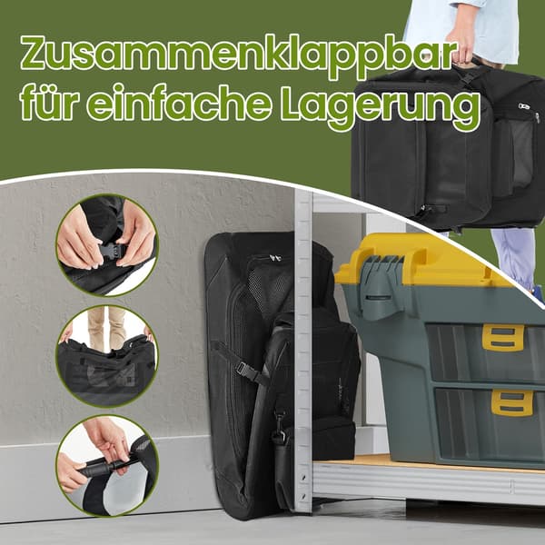 Sammenklappelig hundebur - Let og praktisk - Sort