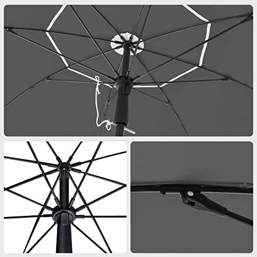 Strandparasol - UV-beskyttelse - Sammenklappelig - Grå