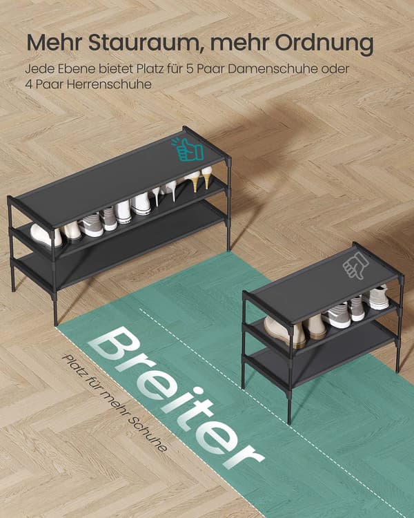 Pladsbesparende skoreol - Flere niveauer - Hall & entré