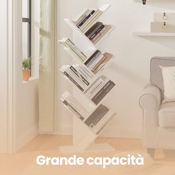 Bogreol - Pladsbesparende design - Cloud White