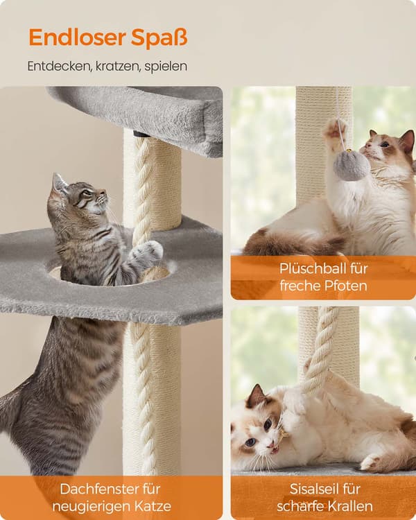 Kradsetræ - Stor model - Flere niveauer - Til store katte