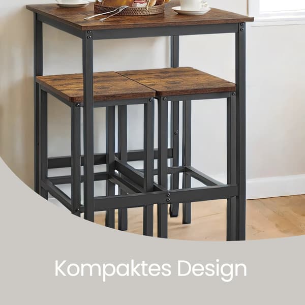 Barbord - Stilfuldt og robust - Brun-sort