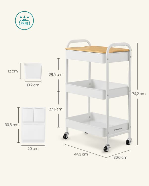 Metalgitterhylder - Robuste og pladsbesparende - Cloud White
