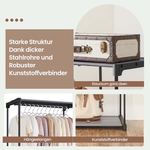 Åben garderobe - Pladsbesparende design - Grå