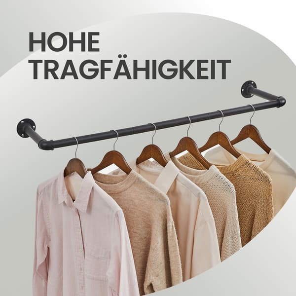 Klädstänger - Set om 2 - Svarta