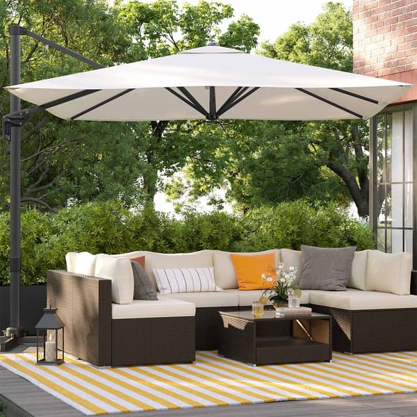 Parasol - Vipbar med 360° drejefunktion - Grå
