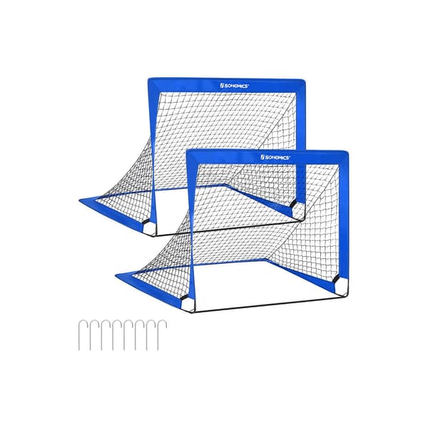 Børnefodboldmålsæt - Pop-up - Blå